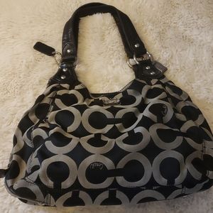 Authentic..black and tan Coach bag